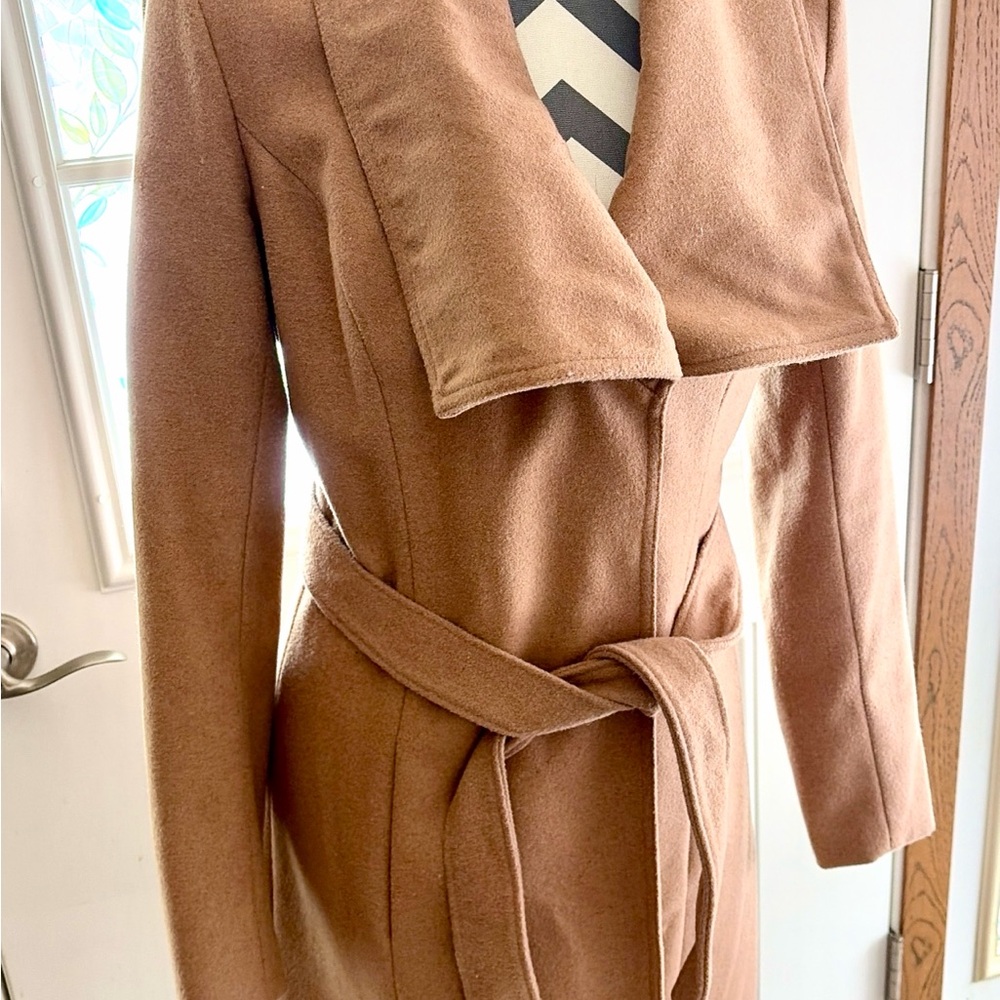 Stylish Tan Belted Coat